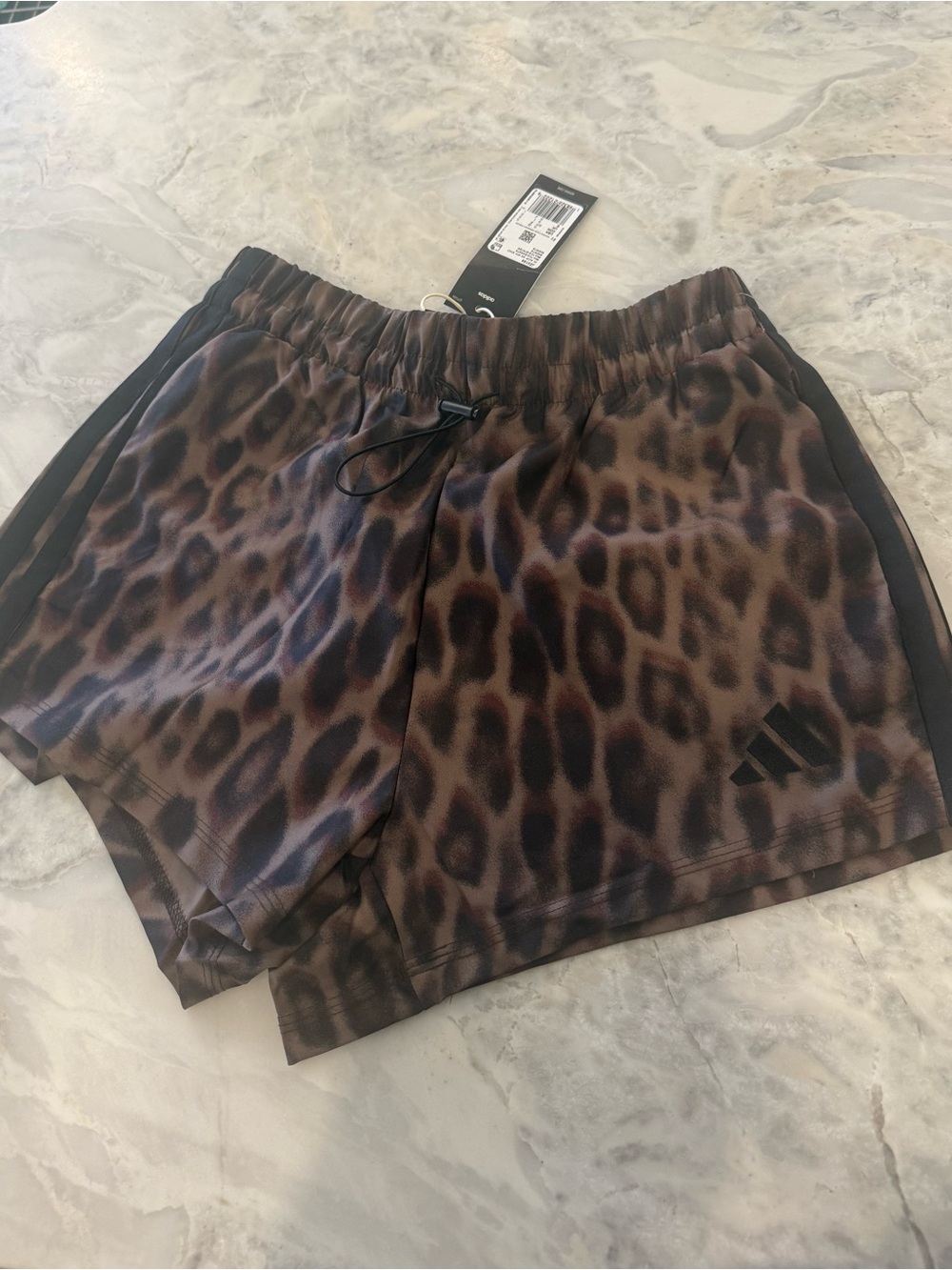 NWT Adidas limited edition Animal-Print Athletic Shorts size Small - Picture 2 of 5